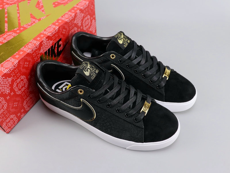 Women Nike SB Blazer Low CLOT 2020 Black White Shoes